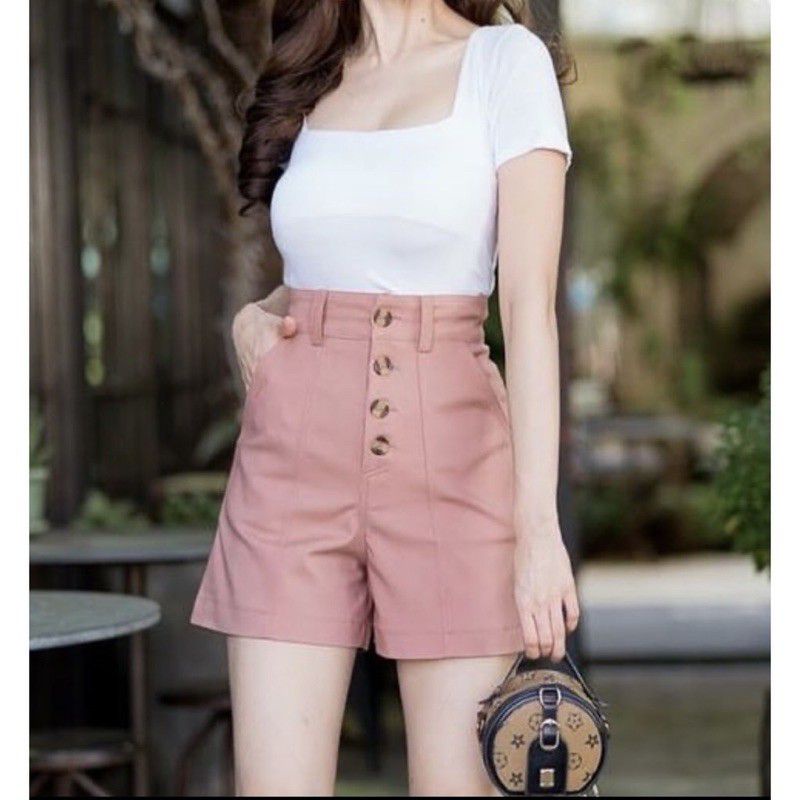 QUEEN-HOT PANT BUTTON NANDRA Celana Pendek Wanita Hot Pants Wanita