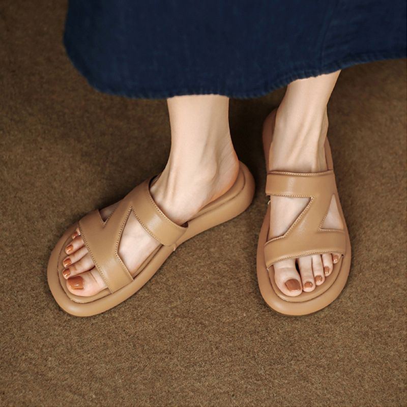 21663 Sendal Flip Flop Wanita Murah Sandal Flat Import Kekinian