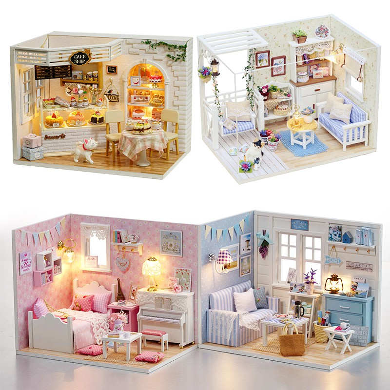 DIY Miniatur Rumah Mni DIY Miniature House Doll House Rumah Boneka Doll