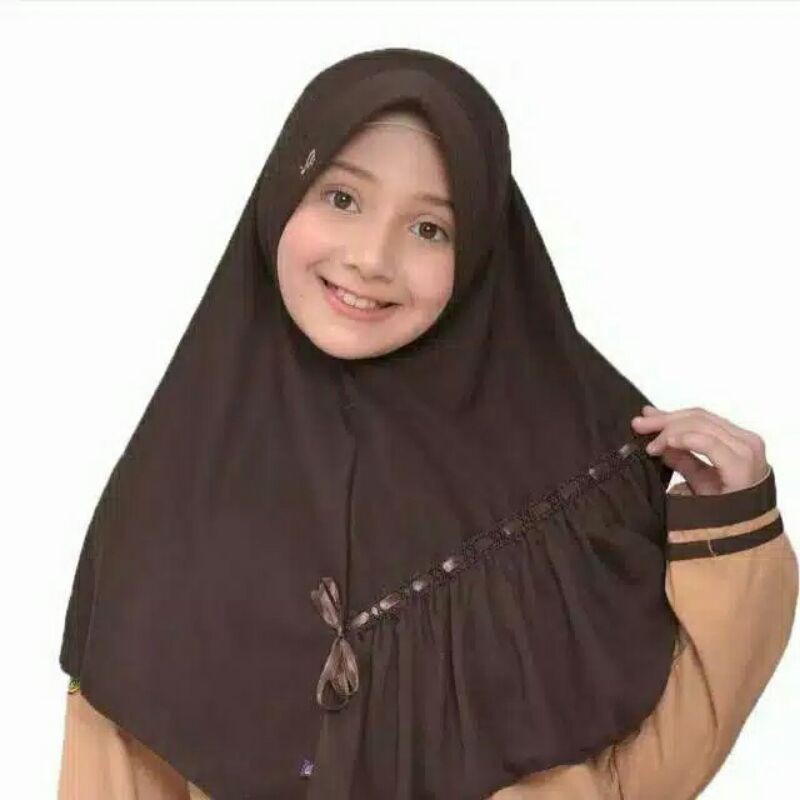 KERUDUNG SEKOLAH SERUT UKURAN M, L, XL Kaos Super Adem HIJAB INSTANT