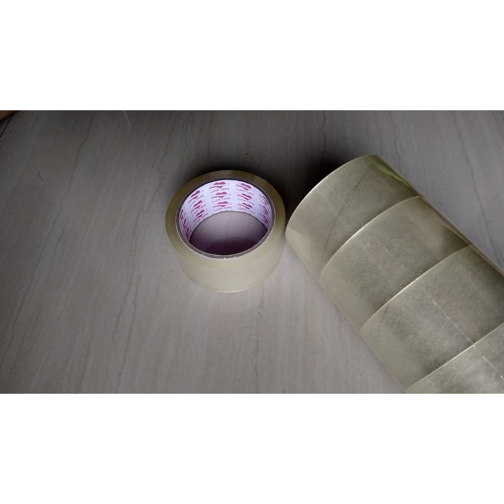 

Lakban Bening 46mm Lakban 2 inch LUVE TAPE murah