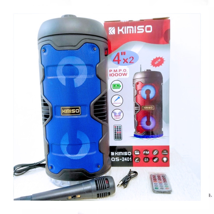 SPEAKER BLUETOOTH KARAOKE SPEAKER KIMISO QS-2401 WITH MIC KARAOKE