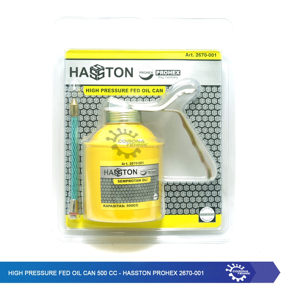 High Pressure Fed Oil Can 500 cc - Hasston Prohex 2670-001