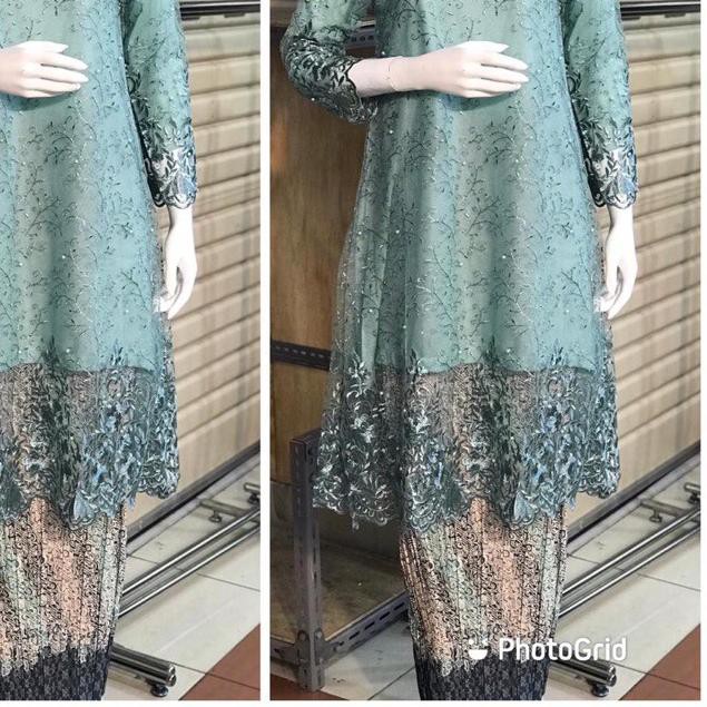 ✱ Set Kebaya Tunik Bordir-Kebaya Bordir-Kebaya Tulle Bordir-Kebaya Wisuda ✼