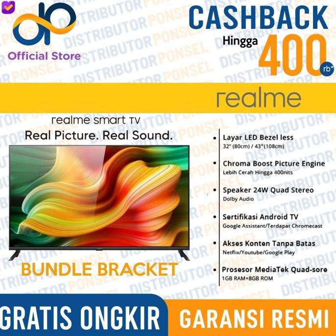 Realme Smart TV 32" inch & 43" inch Garansi Resmi Realme Android TV
