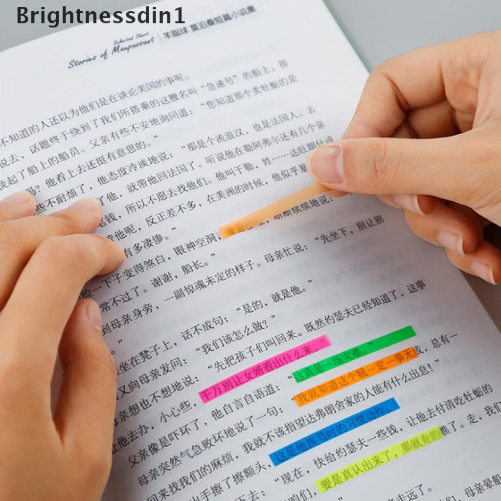 160 / 300pcs Sticky Notes Transparan Fluorescent