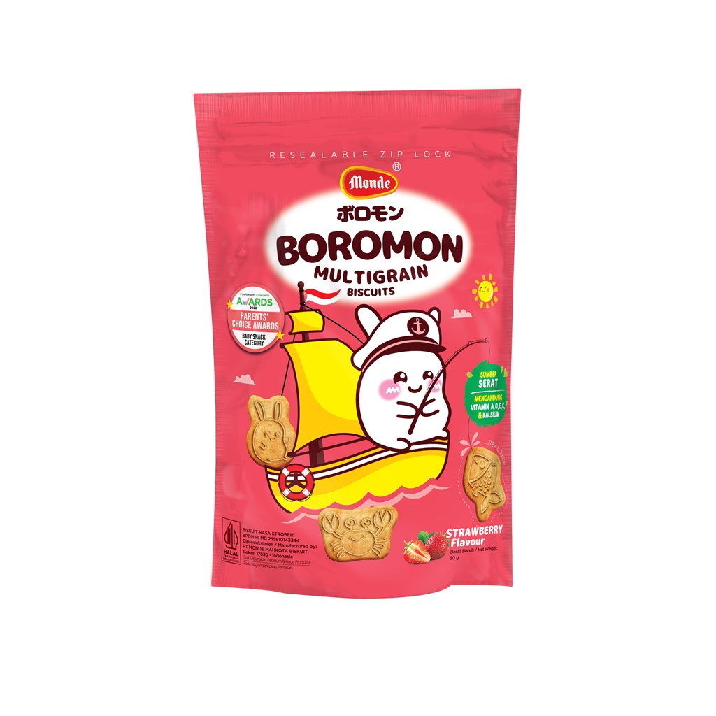 

Monde Boromon Biscuit Multigrain Strawberry 50g