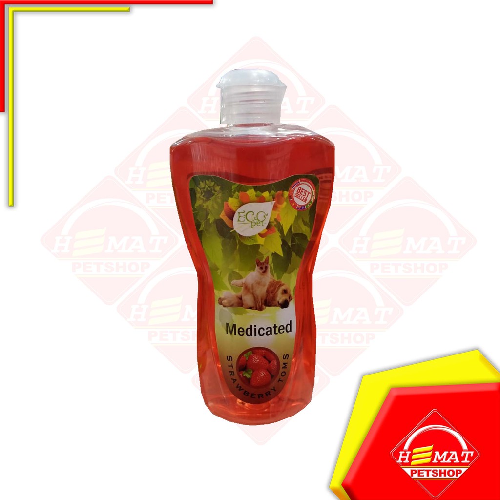 Eco Pet 250ml Strawberry Tom's / shampoo kucing shampoo anjing