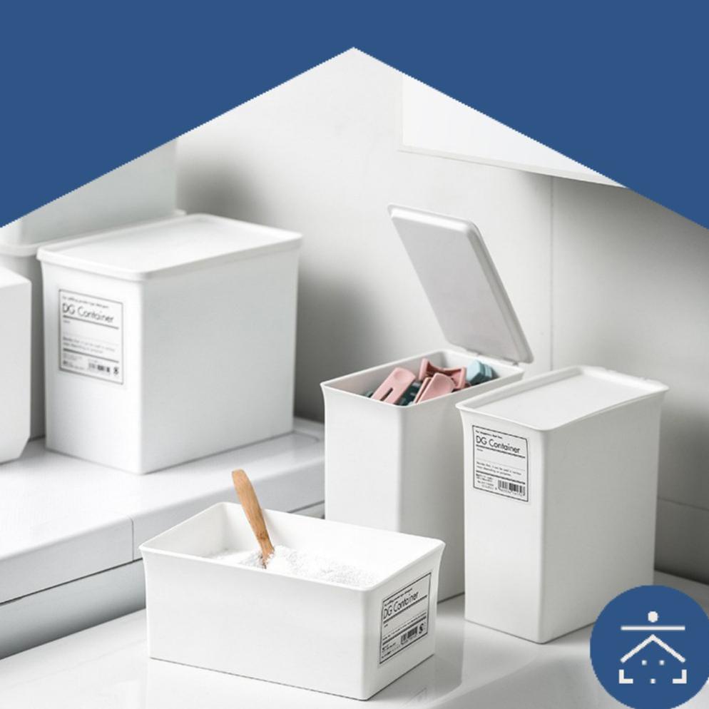 KUNATARUMA TEMPAT DETERGEN BUBUK KOTAK PENYIMPANAN MINIMALIS DETERGENT RAK SERBAGUNA PORTABLE MURAH 