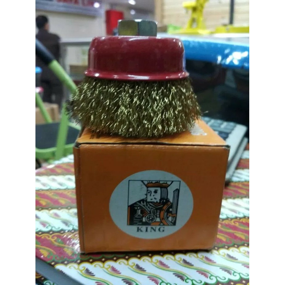 SIKAT MANGKOK 3in KING - WIRE CUP BRUSH 3in - SIKAT MANGKOK ~El~Xt1~