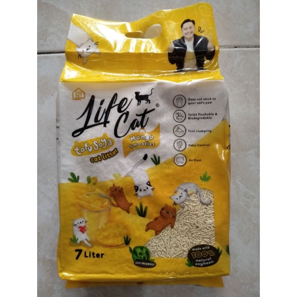 LIFE CAT Tofu Soya 7 Liter - Pasir Kucing