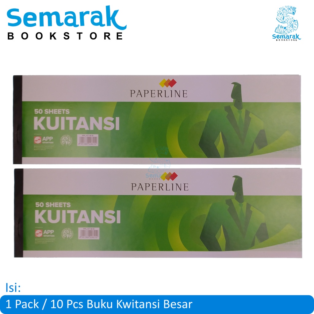 

PaperLine Kwitansi Buku Pembayaran Besar [1 Pack / 10 Pcs @ 40 Lembar]