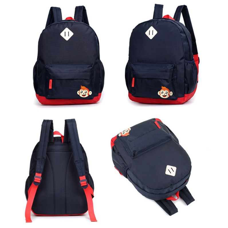 TAS RANSEL MONKEY HITAM DAN MERAH