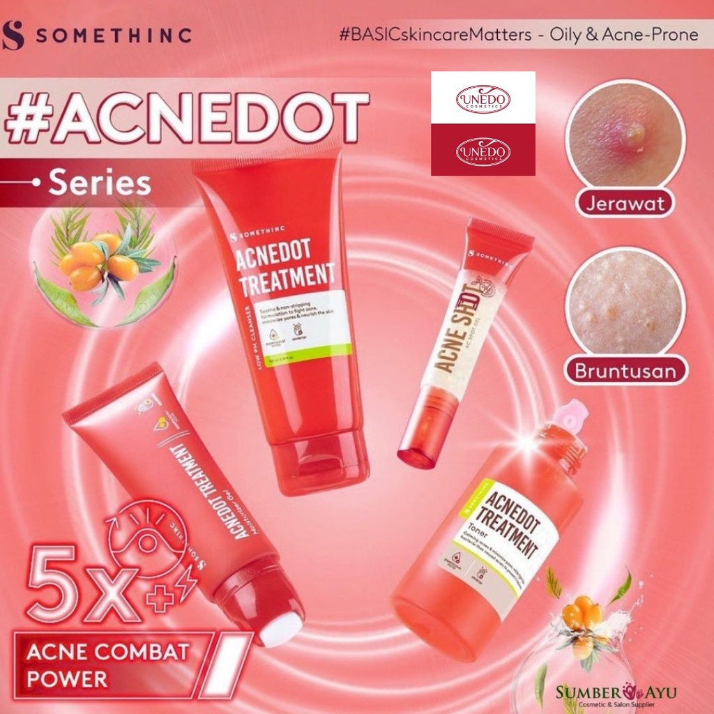 Somethinc Acnedot Treatment Jerawat Low Ph Cleanser Toner Moisture Shoot