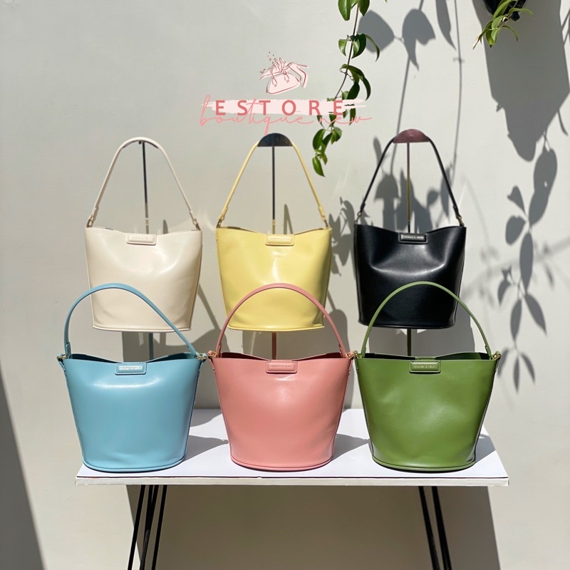 C Flora Cylindrical Bucket Bag