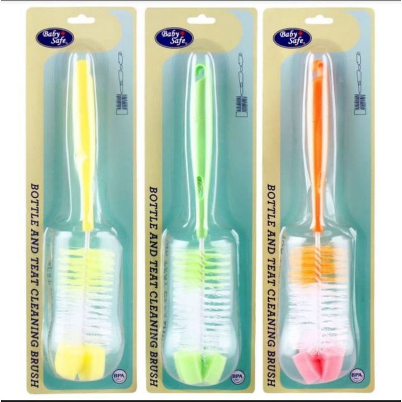 Babysafe Bottle And Teat Cleaning Brush / Sikat pembersih botol dan dot BS367