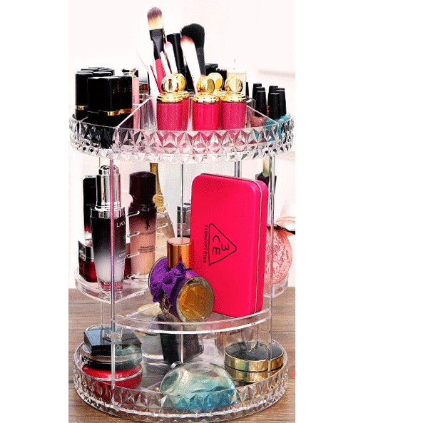  RAK  ORGANIZER KOSMETIK  RAK  KOSMETIK  MAKEUP PUTARAN 