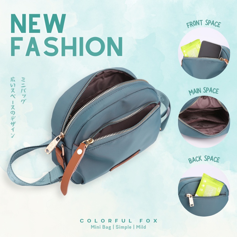 Tas Selempang Wanita COLORFUL FOX 2203 Sling Bag Wanita WATCHKITE WKOS