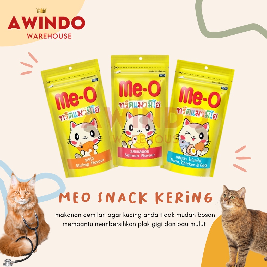 MEO DRY SNACK 50GR - Me-o Treat Makanan Cemilan Kucing Kering 50gram