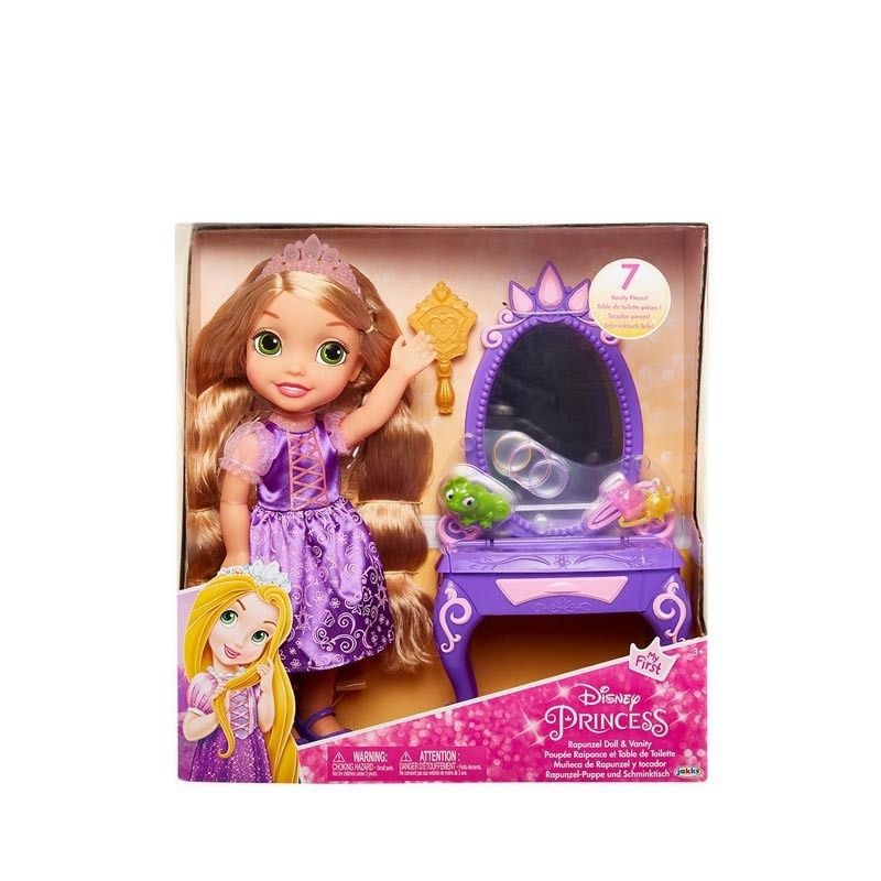 Mainan Anak Original Boneka Disney Princess Jakks Rapunzel doll & Vanity