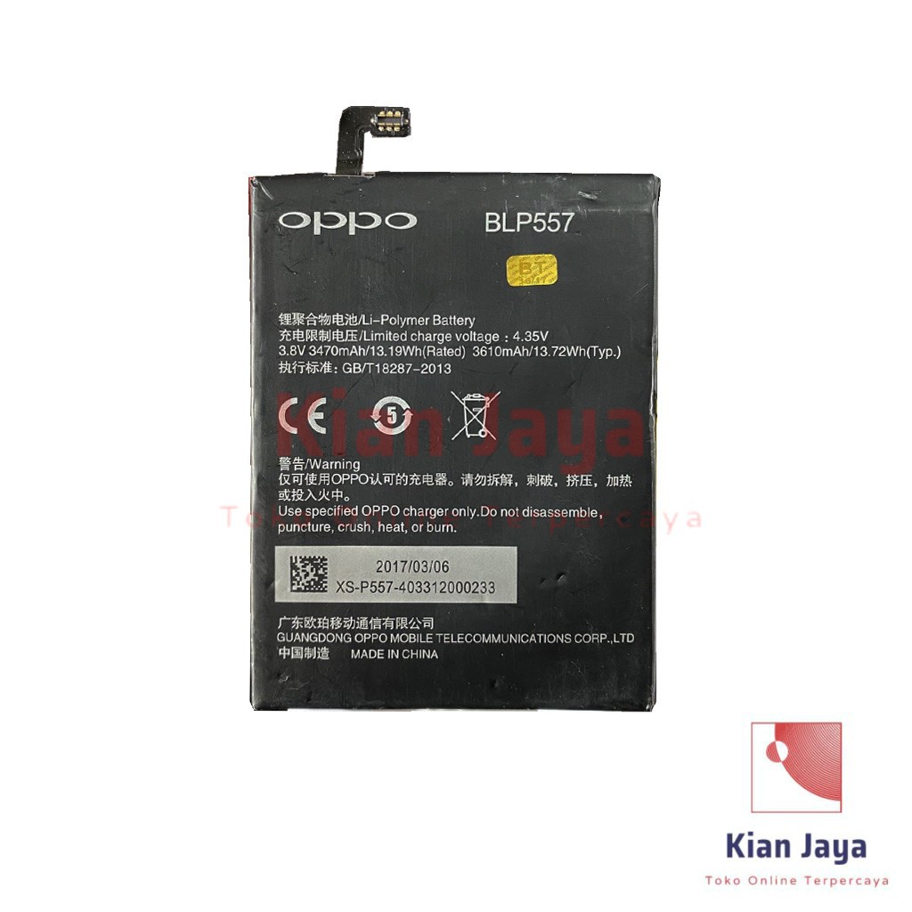 Baterai Oppoo N1 / BLP557 Original OEM Batre Batrai Battery Hp BLP 557 Ori