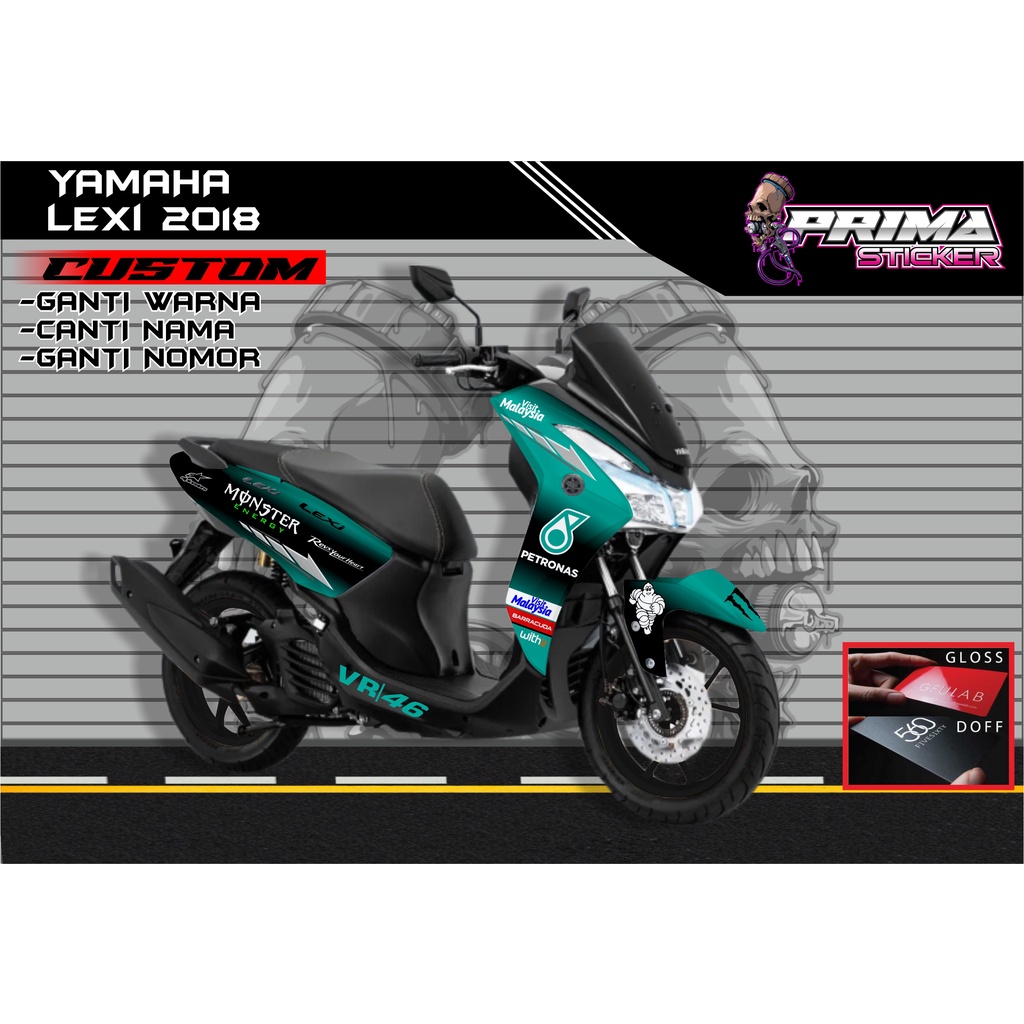 Sticker Decal Yamaha Lexi FULL BODY,  sticker lexi