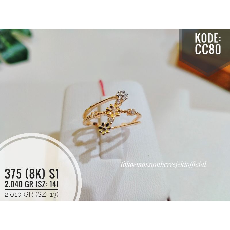 x5n Cincin 3 layer padat 375 / Cincin 3 layer padat 8k / cincin / cincin 375 / cincin 8k / cincin ka