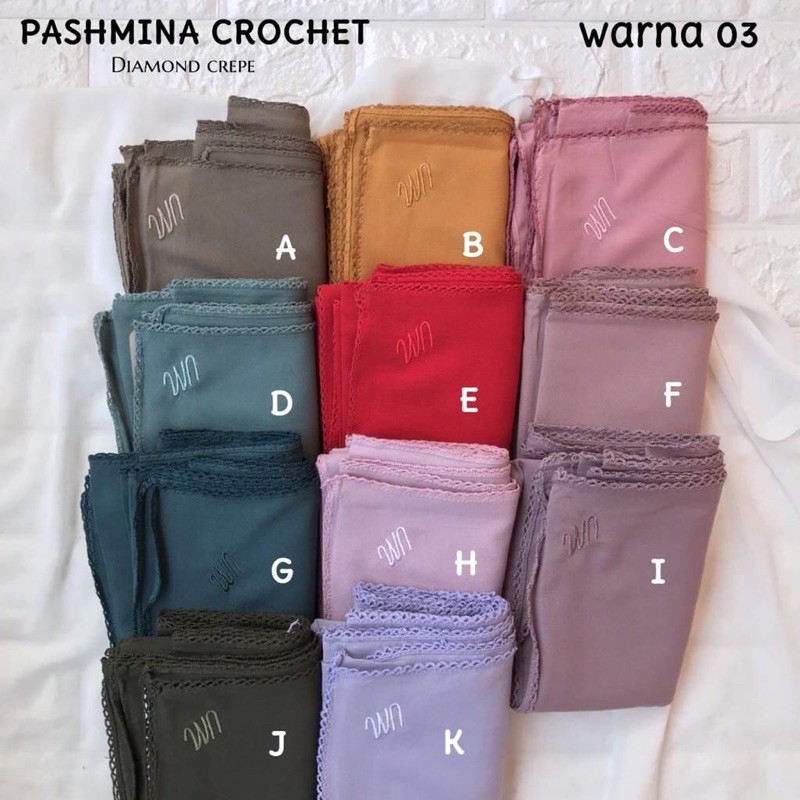 PASMINA CROCHET DIAMOND CREPE