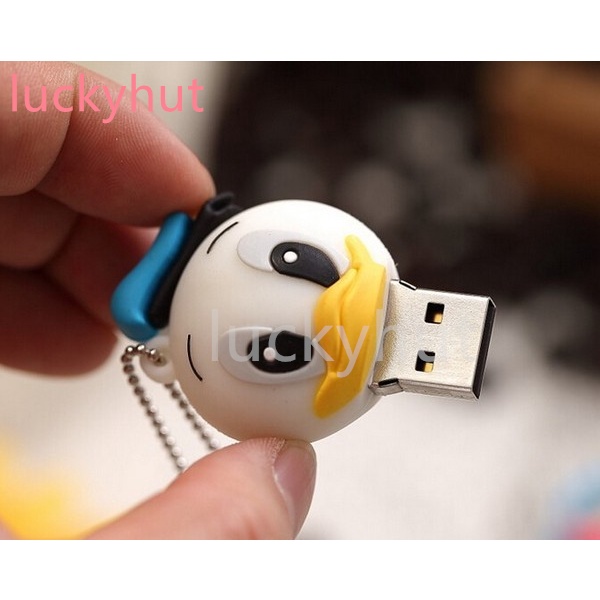 Pendrive 128GB USB Bentuk Kartun Bebek 2TB 1TB 1GB 8GB 16GB 32GB 64GB Untuk Hadiah