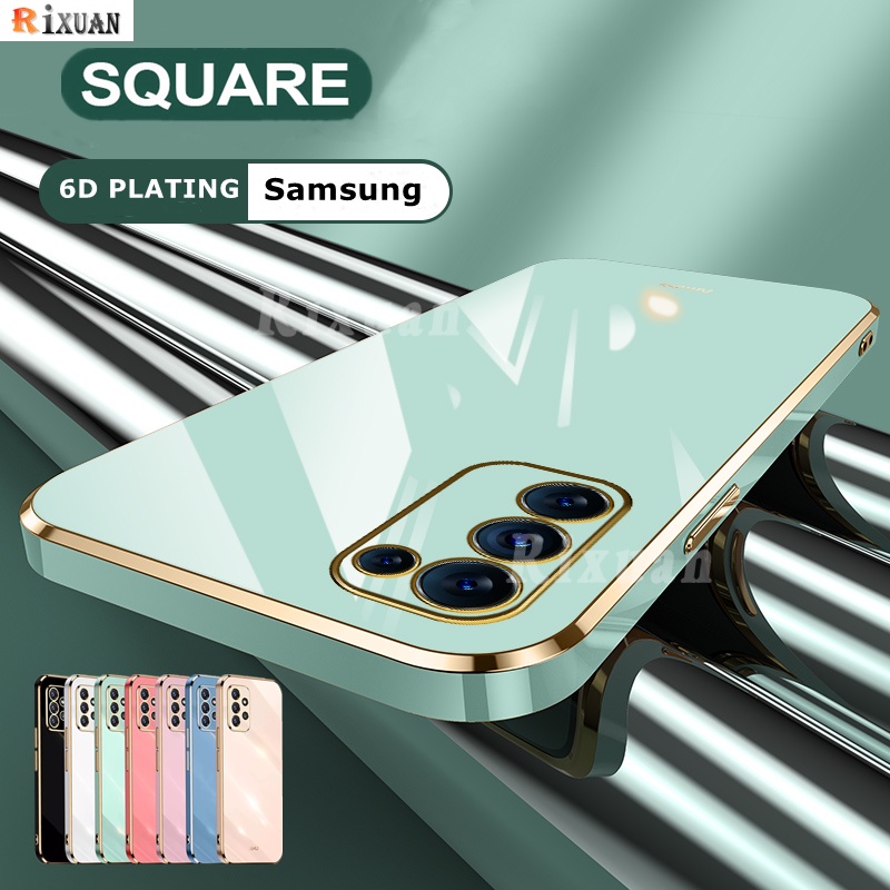 Soft Case Bahan Karet Bentuk Persegi Untuk Samsung A7 2018 Note 20 Ultra Note10 A51 A71 A10S A20 A30 A10 6D