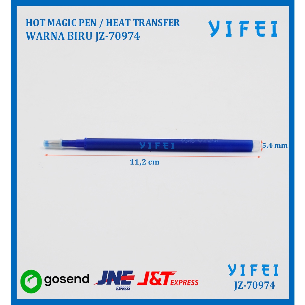 HOT MAGIC PEN / HEAT TRANSFER PEN WARNA BIRU YIFEI-70974