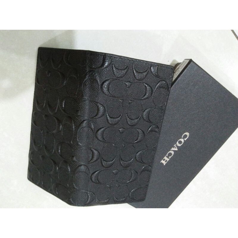 Dompet coach panjang lipat kulit asli import 3928-1