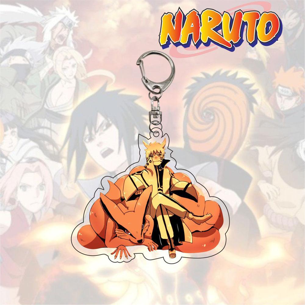 QUINTON Naruto Gantungan Kunci Untuk Anak-Anak Liontin Miniatur Scultures Anime Jepang Q Versi Karakter Key Ring