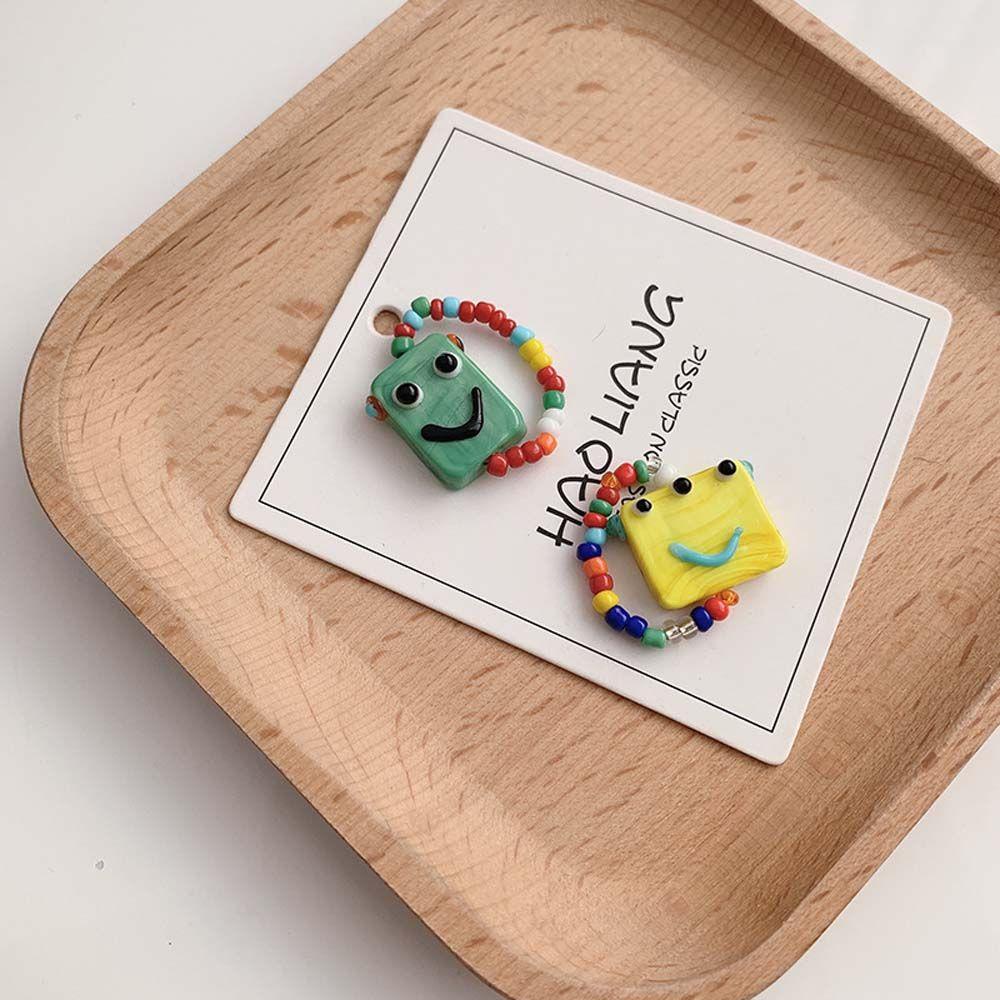 Agustinina Cincin Elastis Kepribadian Kreatif Hadiah Hari Valentine Manik-Manik Geometris Vintage Knuckle Ring