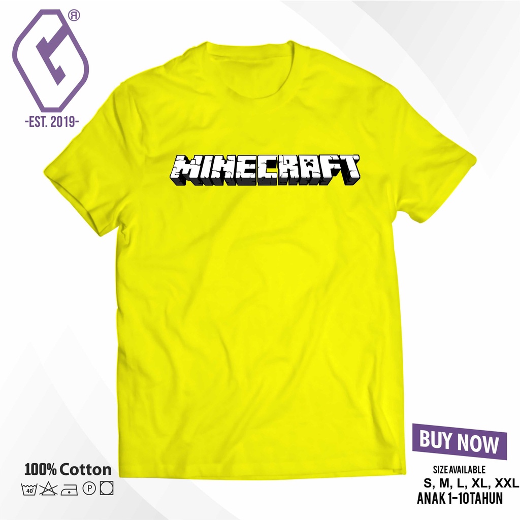 kaos distro minecraft / baju games minecraft