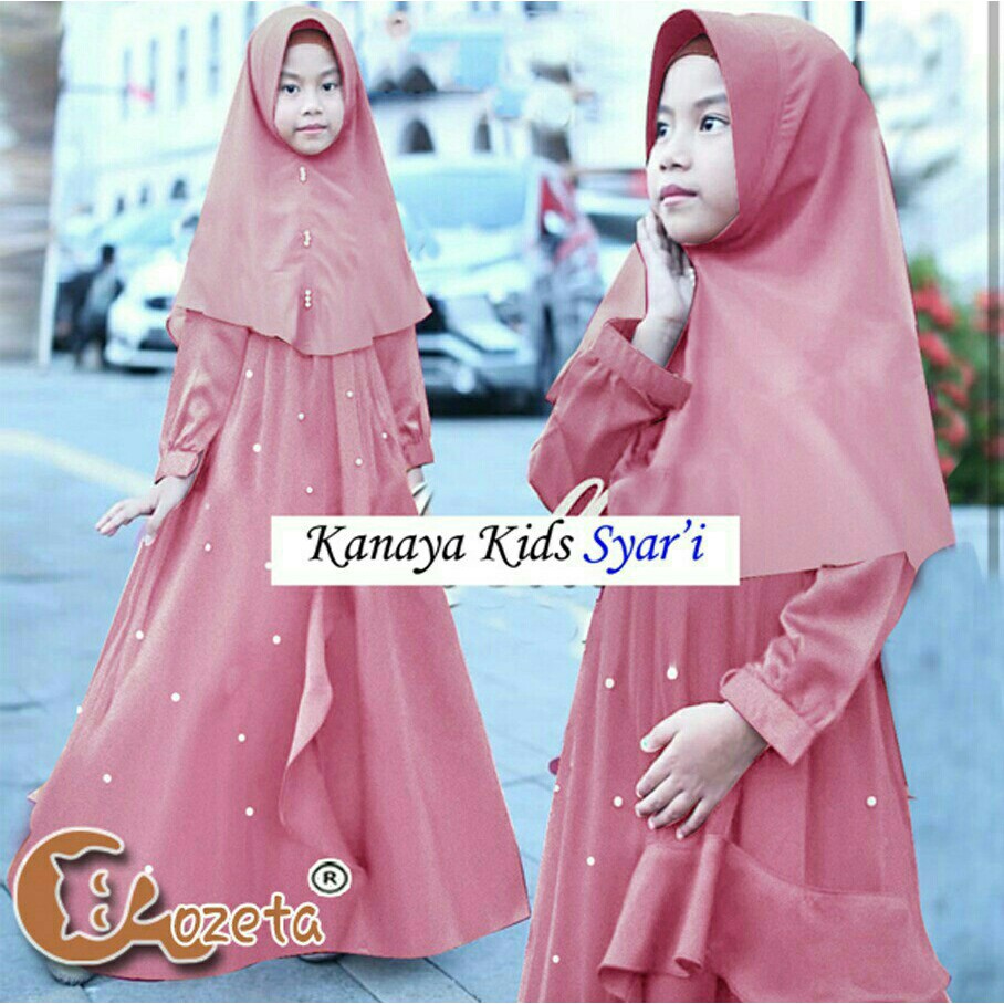 KIDS KANAYA BAHAN CREPE KANAYA TO FIT LD 86 PJ 102 UMUR 7-9 TH