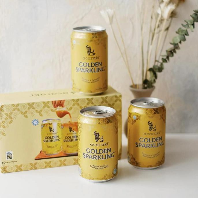 

MINUMAN KUNYIT ASAM SODA JAMU ACARAKI GOLDEN SPARKLING CAN 320ML