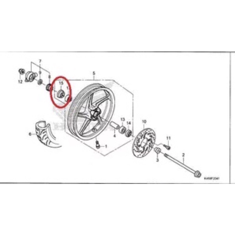 91258KM1004 Penahan Gigi spidometer KM Seal Speedometer Gear Box BeAT FI Spacy Scoopy FI eSP Vario 110 Beat Karburator