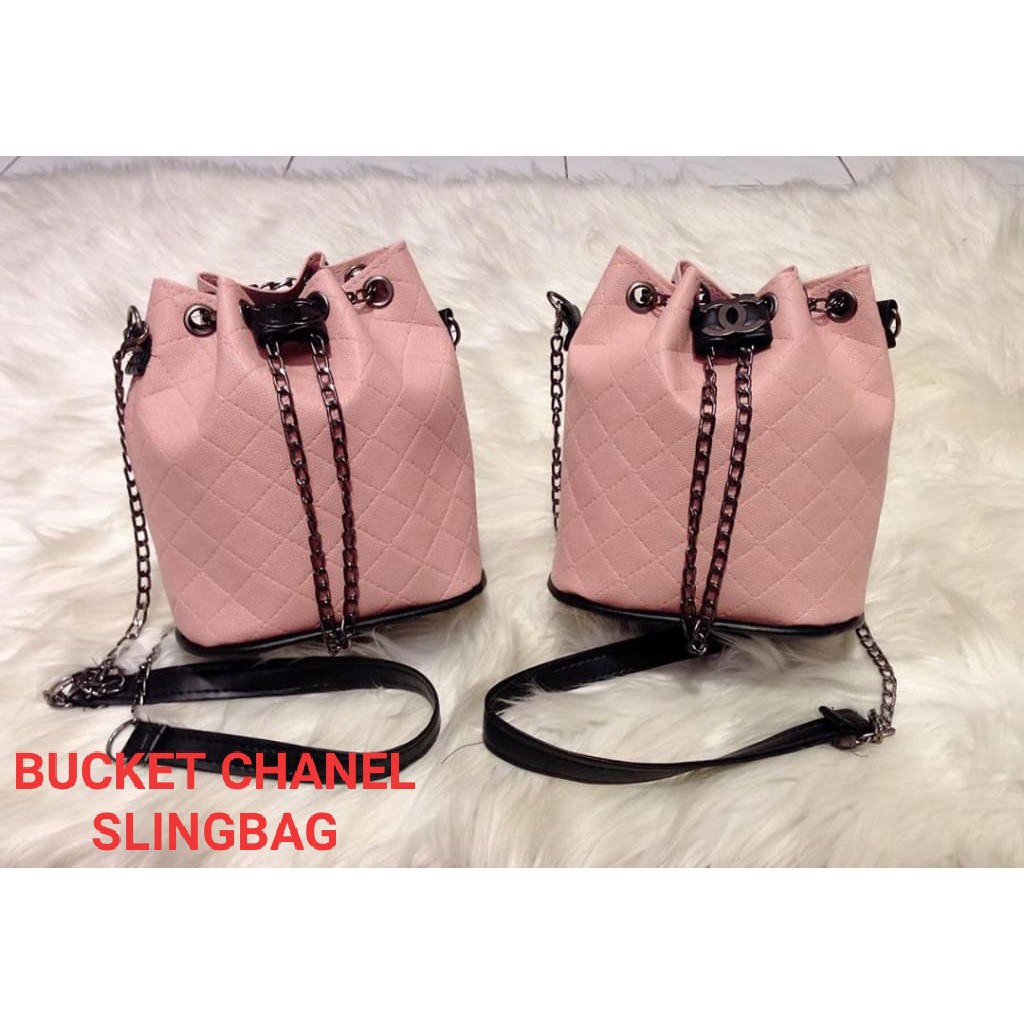 TAS SELEMPANG TAS WANITA FASHION WANITA TAS HITZ TAS TERBARU CHANEL BUCKET SLING BAG