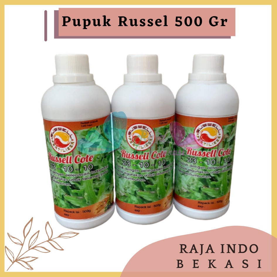 Pupuk Russell Cote Slow Release 23-10-10 500 Gr Pupuk Osmocote 23-10-10 Aglonema Monstera, dan Tanaman masa vegetatif Pupuk Slow Release Original Untuk Sawit Thailan Dus Bonsai - Russell Cote Slow Release 23-10-10 Pupuk Osmocote 23-10-10 Aglonema dll