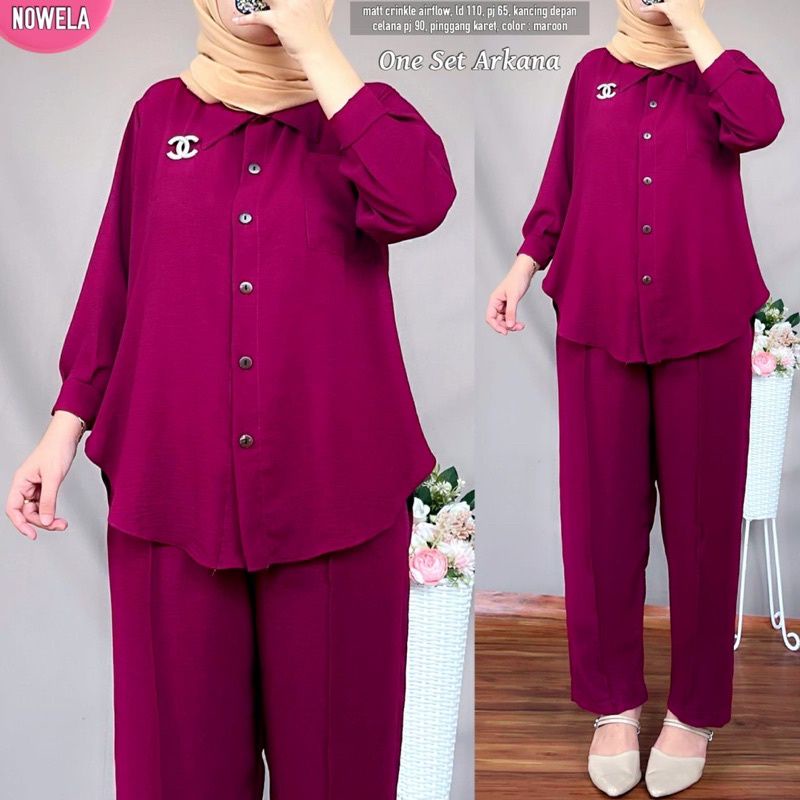 Setcel Crinkle murah / Setcel murah premium / setelan murah / setelan crinkle / setcel busuy-2