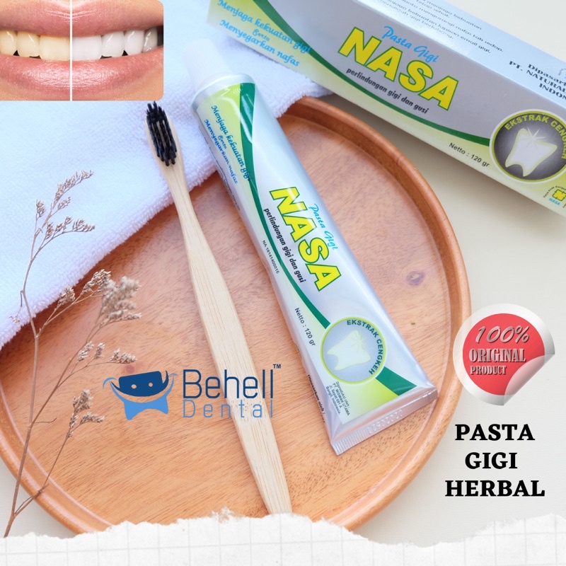 PEmutih GiGI PASTA NASA BPOM ORIGINAL Perlindungan Gigi Gusi - ODOL NASA PEMUTIH TEETH WHITENING PERMANEN - Penghilang Pembersih Plak Karang Gigi Ampuh - Penghilang Bau mulut