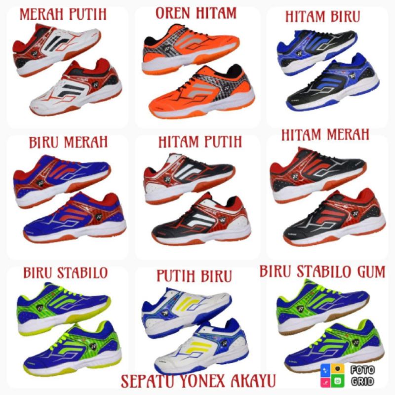 Sepatu Badminton Yonex Akayus trihape  Sepatu Yonex Badminton Sol Karet Anti Slip/Licin Sepatu Olahr
