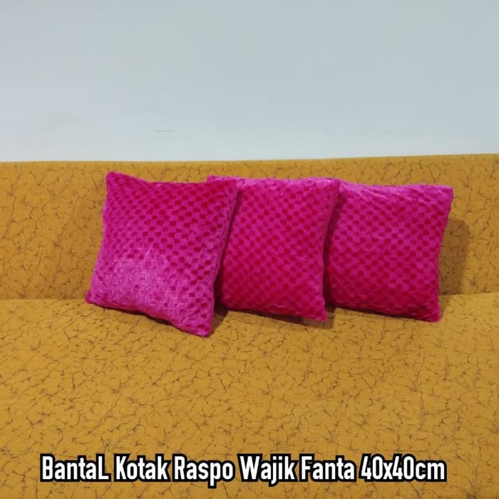 Taplak meja bantal kotak tidur sofa tissue tisu pink fanta 3 r