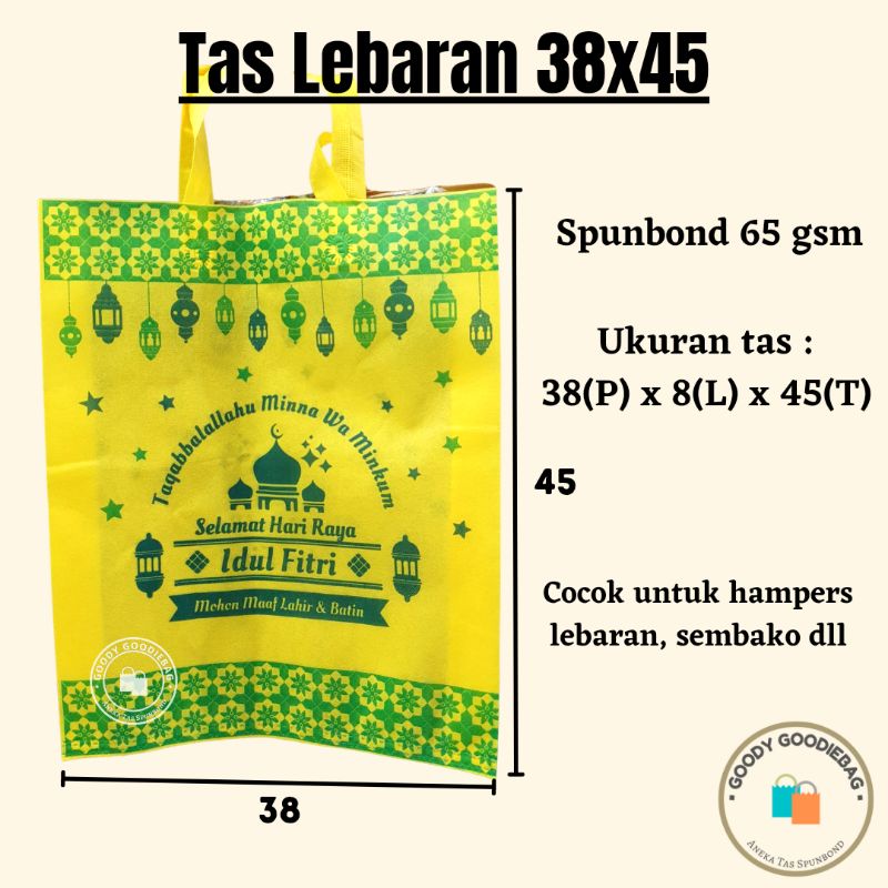 

Goodie Bag Idul Fitri Tas Lebaran 2022 Spunbond 38x45 Murah Jumbo Hampers Sembako