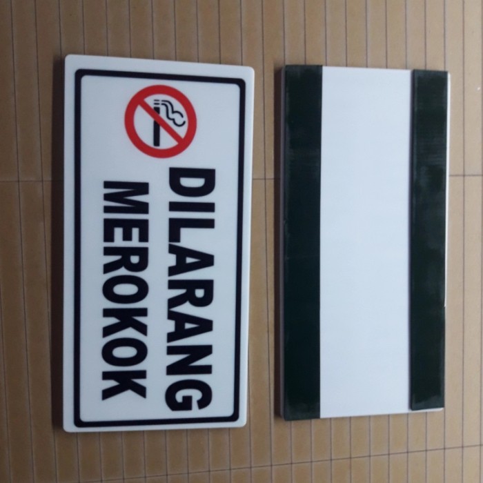 

sign label sign board acrylic rambu dilarang merokok Keren