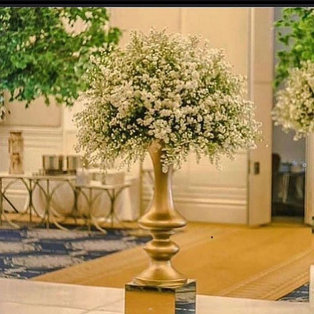 POT BUNGA PELAMINAN DEKORASI FIBER MODEL TROMPET