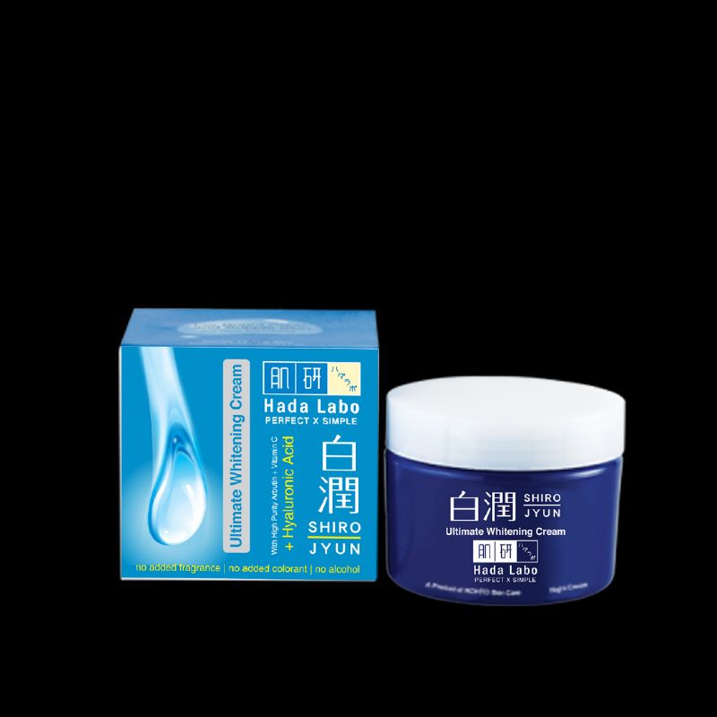 Hada Labo Shirojyun Ultimate Whitening Night Cream 40 g / Mencerahkan Kulit