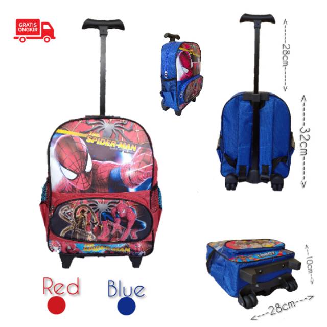 Tas Troli Anak Spiderman TK