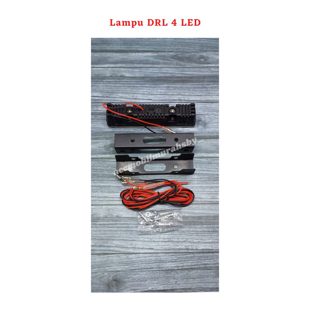 Lampu DRL 4 LED Model All New Yaris Universal Buat Semua Mobil